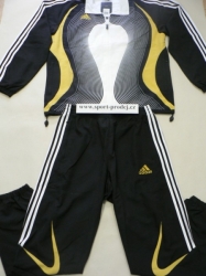 Souprava adidas Unit Pre Suit - bílozlatá